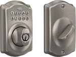 Schlage BE365 V 619 Camelot Keypad Deadbolt Satin Nickel. Fixed Price $65.00.