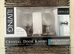Decor Living Apollo Crystal Hall And Closet Door Knobs. Fixed Price $25.00.