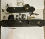 Signature Hardware SH552149DB Entrance Door Handle & Knob Dark Bronze Metal. Fixed Price $150.00.