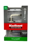 Kwikset Trafford Hall Closet Door Handle Satin Nickel 97201-003 New. Fixed Price $24.95.