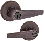Kwikset Delta Keyed Entry Door Lever Venetian Bronze Smartkey Security 405DL. Fixed Price $26.95.