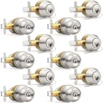 Probrico 6 Pack Brushed Nickel Entry Door Knob And Double Cylinder Deadbolt. Fixed Price $89.07.
