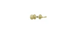 Deltana SDL980U3 Storm Door Latch, Round, Tubular Lock In Polished Brass. Fixed Price $43.65.