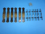 Vtg 7 1/4" Amerock Drawer Pulls/handles Brass Carriage House Backplates Lot Of 6. Fixed Price $25.99.