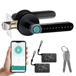 Minia Fingerprint Door Knob, Smart Lock, With Handle, Keyle. Fixed Price $69.20.