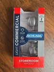 Schlage Orbit Commercial Storeroom Door Knob Satin Chrome F80CSVORB626 New. Fixed Price $30.00.
