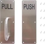 Aimyoo Stainess Steel Door Handle, Pull Push Plate Commercial Silver. Fixed Price $20.08.