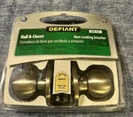 Defiant Stainless Saturn Collection Passage Hall/closet Door Knob - New. Fixed Price $10.00.