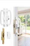 Sliding Door Security Lock Set Heavy Duty, Keyed Handle (white). Fixed Price $39.99.