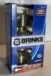 Brinks High Security Ball Style Keyed Entry Satin Nickel Door Knob 2107-119 New. Fixed Price $19.92.