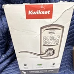 Kwikset Keyless Keypad Smart Door Lock Lever Set, Satin Nickel Missing Parts. Fixed Price $32.00.