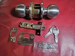Brinks Transitional Keyed Entry Door Knob Satin Nickel. Fixed Price $18.00.