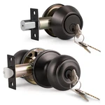 Knobwell 1 Pack Keyed Alike Door And Double Cylinder Deadbolt Set, Exter.... Fixed Price $47.36.