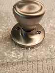 Design House Dummy Satin Nickel Tulip Style Silver Nib Doorknob Round. Fixed Price $5.00.