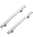 30 Pack Ravinte Cabinet Handles 4" Hole Center - Curved Pulls Brushed Nickel Rag. Fixed Price $34.99.