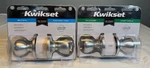 Kwikset Polished Silver Doorknobs 200T 26D Cp Bbpkg & 300T. Fixed Price $9.95.