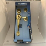 Schlage F360D Ply 505 Fla 605 Front Entry Brass Open Box For Parts Read. Fixed Price $50.36.