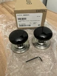 Emtek 8050EBUS15 Double Dummy Ebony Knob With Regular Rose - Pewter. Fixed Price $52.99.