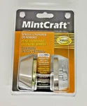 Mintcraft DL61 Stainless Steel Finish Single Cylinder Deadbolt, 699-5096. Fixed Price $9.99.
