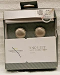 Threshold Knob Set Satin Nickel Finish 10 Count Mounting Hardware Included. Fixed Price $14.99.