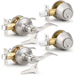 Probrico Entrance Door Lever Deadbolt Sets Drop Style Entry Handle With. Fixed Price $49.49.