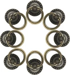 Murtenze 12 Pieces Antique Bronze Drawer Ring Pulls, Vintage Decorative Handles,. Fixed Price $18.56.
