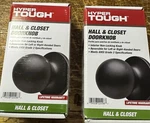 Hyper Tough Hall & Closet Doorknob, Ready Use And Install. 2 Boxes Black. Fixed Price $22.00.
