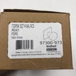 Kwikset 730PSKSQT Pismo Privacy Door Knob Satin Brass 97300-973 Niob. Fixed Price $38.50.