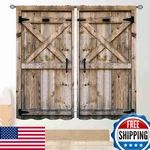Tkuyo Rustic Wooden Curtains Farmhouse Western Barn Door Cabin Plank Board. Fixed Price $87.32.