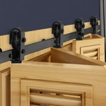 Vevor Bi-folding Sliding Barn Hardware Track Kit 60" For Four 14" Doors. Fixed Price $60.90.