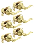 Mengico 6 Pack Gold Privacy Door Lever, Modern Interior Knobs Locks For .... Fixed Price $105.88.