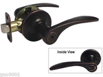Privacy Oil Rubbed Bronze Door Handle Knob Lever Lock Bedroom & Bathroom. Fixed Price $19.99.