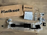 Kwikset 815SCEXHFL Sqt 514 San Clemente Handle Halifax Lever Square Matte Black. Fixed Price $79.83.