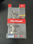 Kwikset Pismo Round Satin Nickel Keyed Entry Door Knob With Microban Technology. Fixed Price $27.50.