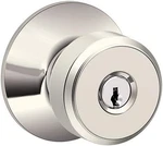 Schlage F51A Bwe 618 Bowery Knob Keyed Entry Lock, Polished Nickel. Fixed Price $66.36.