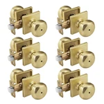 6 Pack Gold Interior, Square For Privacy Bath & Bedroom,.... Fixed Price $82.75.