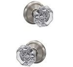 Schlage FC172 Alx 619 Alexandria Non-turning Glass Knob With Alden Trim. Fixed Price $21.99.