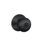 Schlage F51A 716 Plymouth Knob Keyed Entry Lock, Aged Bronze. Fixed Price $20.00.
