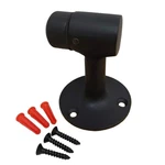 Qcaa Solid Brass Door Stop, 3", Matte Black, 4 Pack, Made In Taiwan. Fixed Price $113.10.