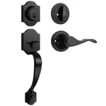 Black Front Door Handle Deadbolt Set, Lock Entry Loc.... Fixed Price $43.05.