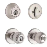 Kwikset Nickel Polo Keyed Single Cylinder Knobset/deadbolt Combo Pack 96900-308. Fixed Price $26.42.