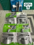 5-PACK Lot National Hardware N178-814 Screen Storm Door Knob Latch Satin Silver. Fixed Price $47.62.