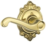 Schlage F170-FLA-BRK-LH Flair Left Handed Non-turning One-sided Brass. Fixed Price $35.49.