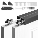 Vevor Bypass Sliding Door Hardware Kit 5 Ft Aluminum Alloy Dual-track For Closet. Fixed Price $81.99.