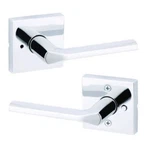 Kwikset Lisbon Privacy Door Lever Bedroom/bathroom Chrome 91550-023. Fixed Price $39.89.