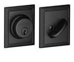 Schlage B-series B60622 Matte Black Single Cylinder Keyed Entry Grade 1 Deadbolt. Fixed Price $27.00.
