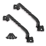 Ovov 2 Pack Barn Door Pull Handle Hardware For Wooden Garden 6INCH, Black. Fixed Price $17.19.