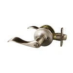 727958 Stratford 6-WAY Universal Privacy Bed And Bath Door Lever Satin Nickel. Fixed Price $19.09.