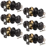 Knobwell 6 Pack Door With And Keys, Keyed Alike Entry Locks In. Fixed Price $83.46.