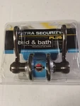 New Antique Nickel Privacy/bedroom Bath Door Handle Lever Scroll Lockset,pewter. Fixed Price $15.95.